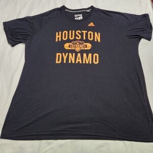 Houston Dynamo Adidas Climalite T-shirt  4XL Black Major League Soccer MLS